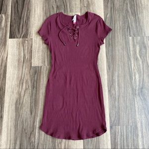 No Boundaries Wine Colored dress